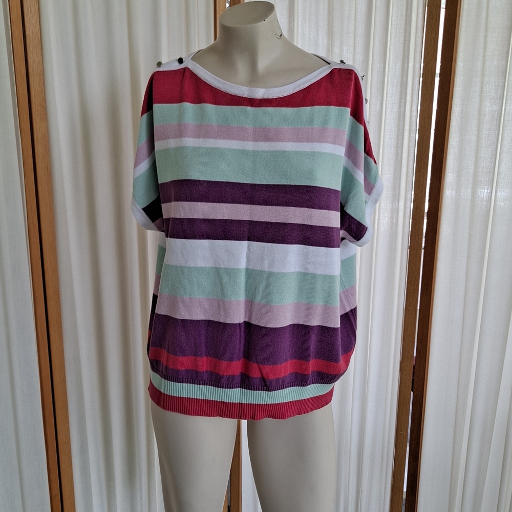 Joseph A horizontal stripped blouse,  PXL